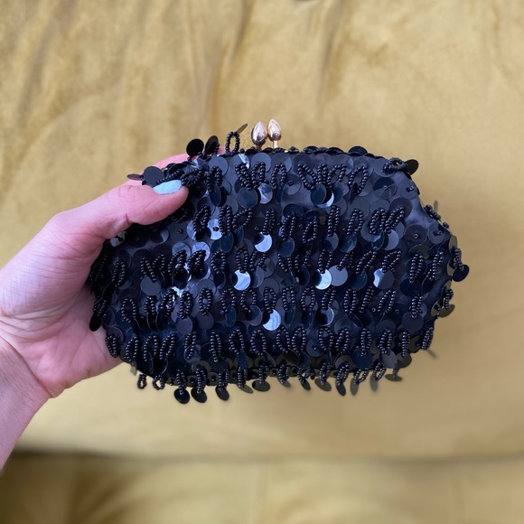 Black formal clutch/purse - Picture 3 of 5